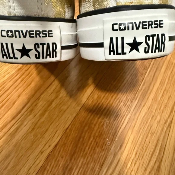 Converse Women's Gold Sneakers - Picture 5 of 6